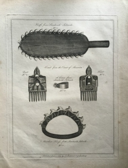 1789 Print from Cook’s voyages to the Pacific
