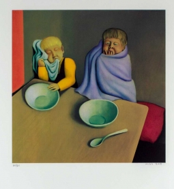 Children at Breakfast Time by Michael Smither