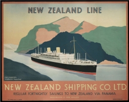Vintage New Zealand Shipping Company Poster