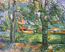 Field at Jas de Bouffan by Paul Cezanne