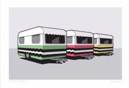 Colourful Campers by Glenn Jones