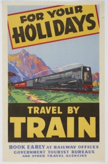 NZ Railways Publicity Branch - For your Holidays Vintage Poster