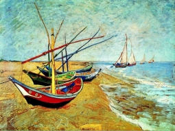 “Boats” Print by Vincent Van Gogh