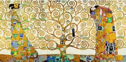 Tree of Life & The Embrace Complete Painting by Gustav Klimt