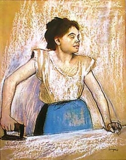Girl at Ironing Board by Edgar Degas