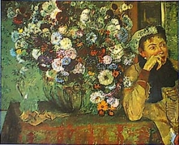Edgar Degas Print "Women With Chrysanthemums"