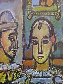 Heads of 2 Clowns by Georges Rouault
