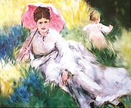 Lady with Parasol by Pierre Auguste Renoir