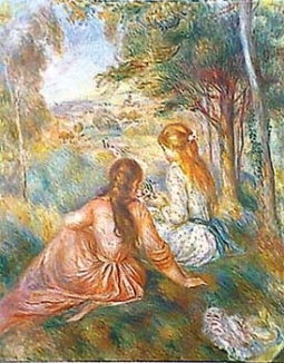 In the Meadow by Pierre Auguste Renoir