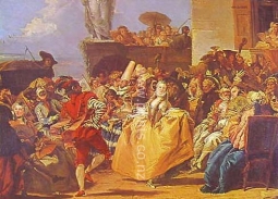 Carnival Scene by Giovanni Tiepolo