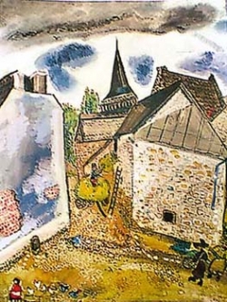 Chambon-sur-Lac by Marc Chagall