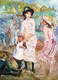 Children on the Seashore by Renoir
