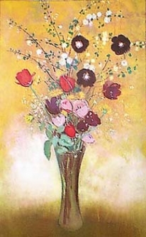 Vase of Flowers Print by Odilon Redon