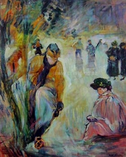 Skating in the Park by Berthe Morisot