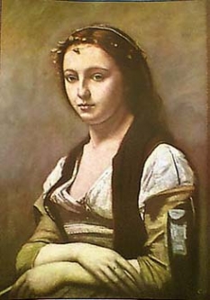 Woman with a Pearl by Jean-Baptiste Corot