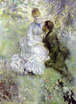 Idyll (Lovers) by Pierre Auguste Renoir