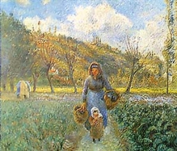 In the Garden by Camille Pissarro