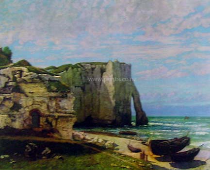 Cliff of Eretat After Storm by Gustave Courbet: New Zealand Fine Prints