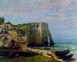 Cliff of Eretat After Storm by Gustave Courbet