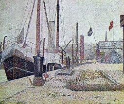 Honfleur Harbour by Georges Seurat