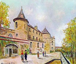 Chateau De Chastelloux by Maurice Utrillo