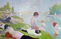Bathing at Asnieres by Georges Seurat