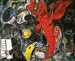 Fall of the Angel by Marc Chagall