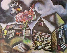 Rain by Marc Chagall