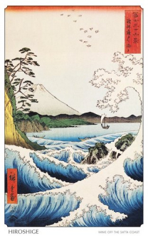 Hiroshige Poster “The Sea at Sata”