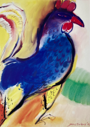 Buy Prints by Nelson Artist Jane Evans - Le Coq