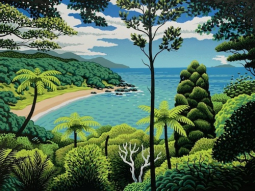 Tony Ogle Print - "Kakariki Cove"