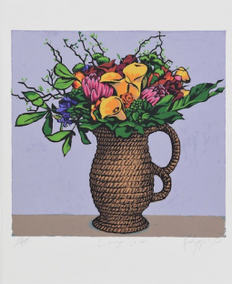 Large Vase Screenprint by Dick Frizzell