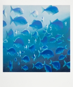 Blue Maomao Ltd Edition Print by Michael Smither