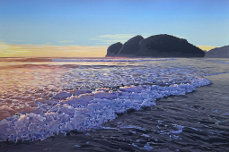 Te Henga Sunset Screenprint by Matt Payne