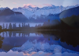 Sunrise, Lake Matheson, Westland by Craig Potton