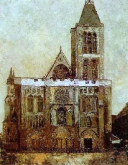 Basilica - St Denis by Maurice Utrillo