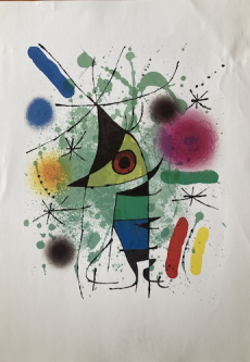 Large Joan Miro Abstract Print