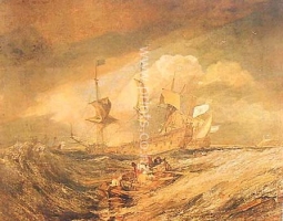 Boats with Anchors by J.M.W. Turner