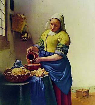 518 Milkmaid Print Vermeer 