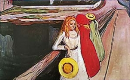 Girl on a Bridge by Edvard Munch