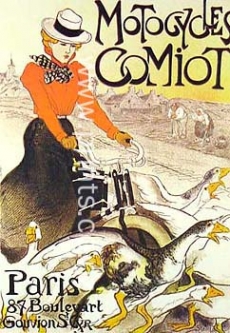 Motorcycles Comiot by Theophile Steinlen