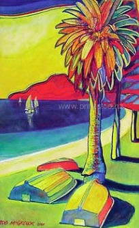 Phoenix Palm Print by Rob McGregor