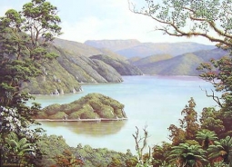 Lake Okataina and Mt Tarawera by Jeanette Blackburn