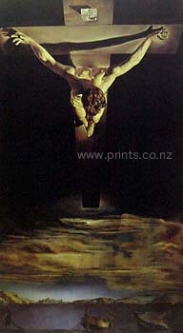Large Dali Print "Christ of St John on the Cross"