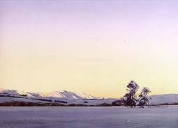 Winter St Bathans Downs by Grahame Sydney