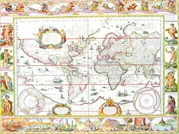 The World 1640 by Willem Blaeu
