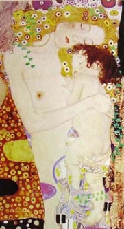 Three Ages of Women (Detail) by Gustav Klimt