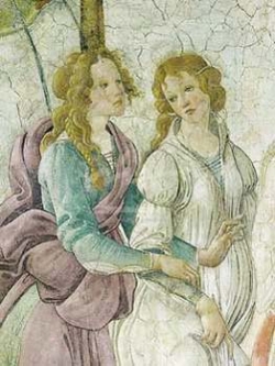 Venere offre doni by Sandro Botticelli