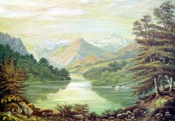 C.D. Barraud Print "Lake Mavora"