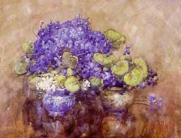 Violets by Margaret  Stoddart